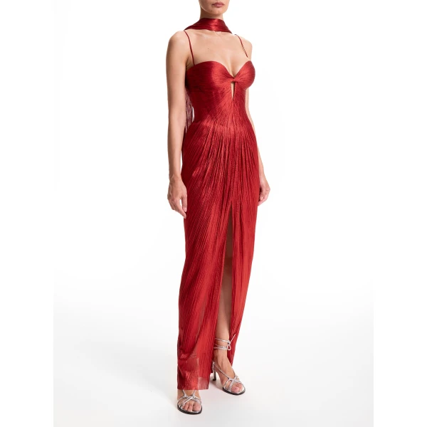 Maria Lucia Hohan Tonia Gown in Salsa, view 3