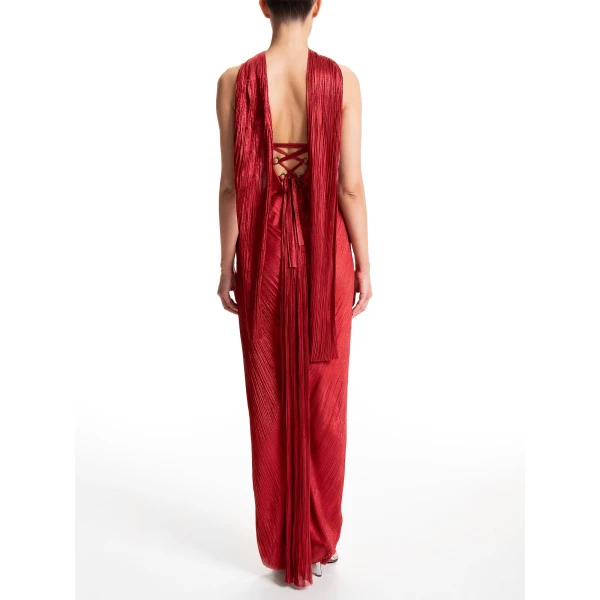Maria Lucia Hohan Tonia Gown in Salsa, view 4