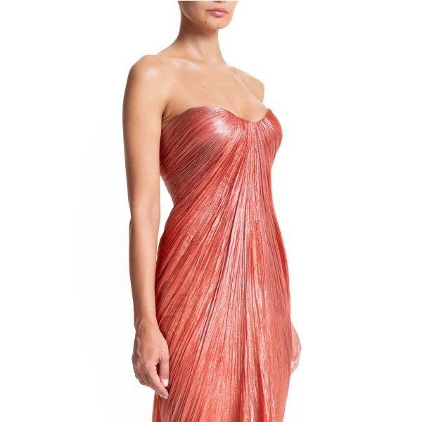 Maria Lucia Hohan Victoria Gown in Blood Orange, view 6