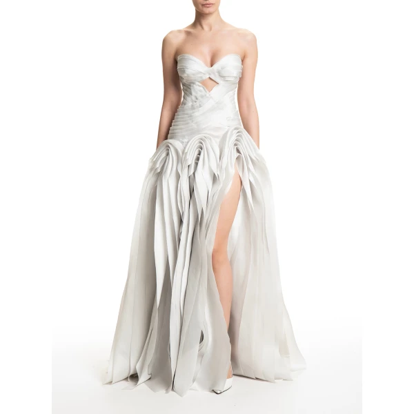 Maria Lucia Hohan Wakumi Gown in Macaron, view 2