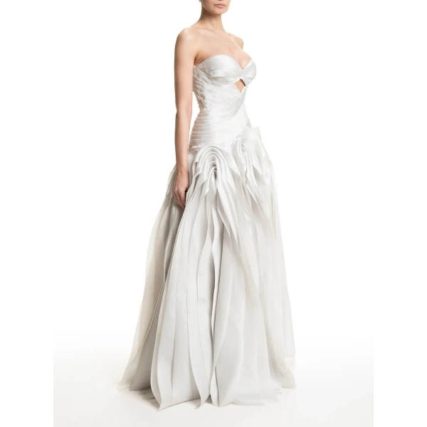Maria Lucia Hohan Wakumi Gown in Macaron, view 3