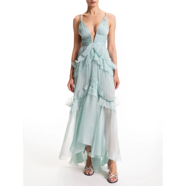 Maria Lucia Hohan Yarinna Gown in Blue Mist, view 2