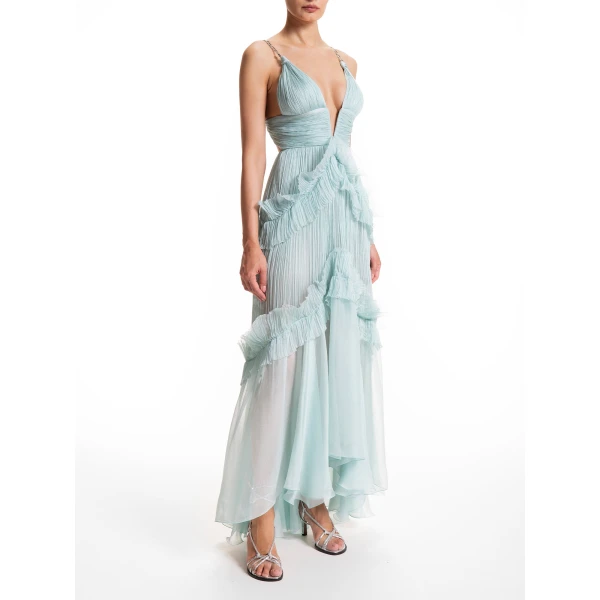 Maria Lucia Hohan Yarinna Gown in Blue Mist, view 3