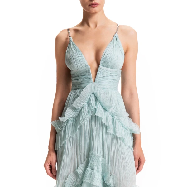 Maria Lucia Hohan Yarinna Gown in Blue Mist, view 6