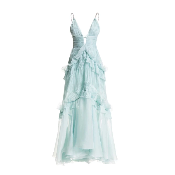 Maria Lucia Hohan Yarinna Gown in Blue Mist