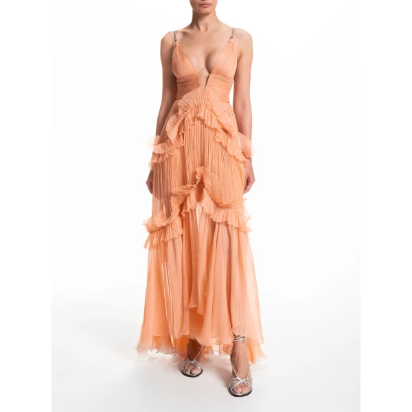 Maria Lucia Hohan Yarinna Gown in Watermelon, view 3