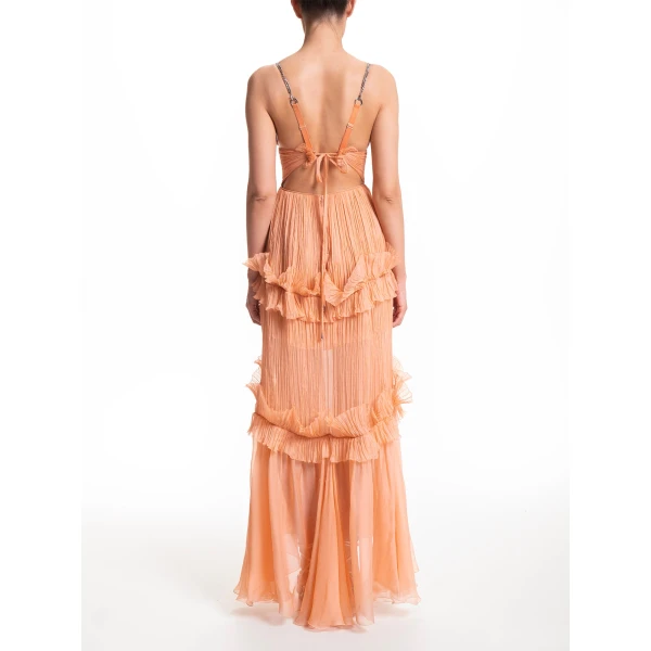 Maria Lucia Hohan Yarinna Gown in Watermelon, view 5