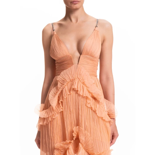 Maria Lucia Hohan Yarinna Gown in Watermelon, view 6