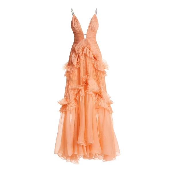 Maria Lucia Hohan Yarinna Gown in Watermelon