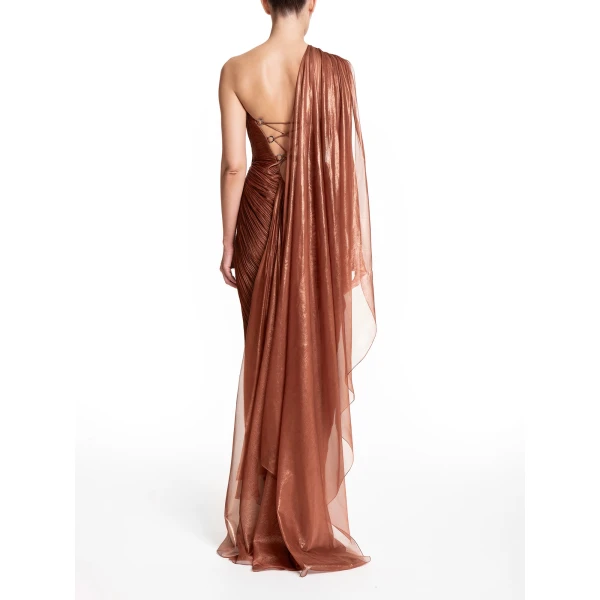 Maria Lucia Hohan Yasmine Gown in Chocolate, view 4
