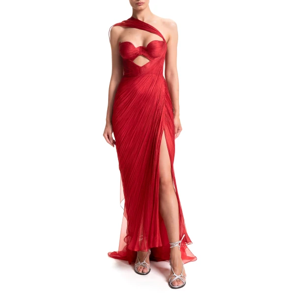 Maria Lucia Hohan Yasmine Gown in Salsa, view 2