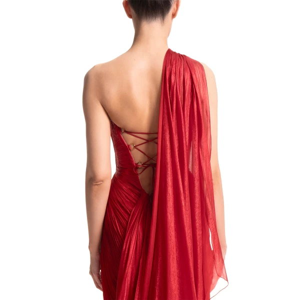 Maria Lucia Hohan Yasmine Gown in Salsa, view 6