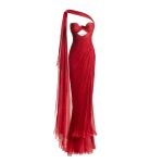 Maria Lucia Hohan Yasmine Gown in Salsa