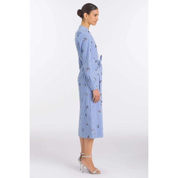 Markarian Gazania Sequin Embroidery Shirt Dress, view 3