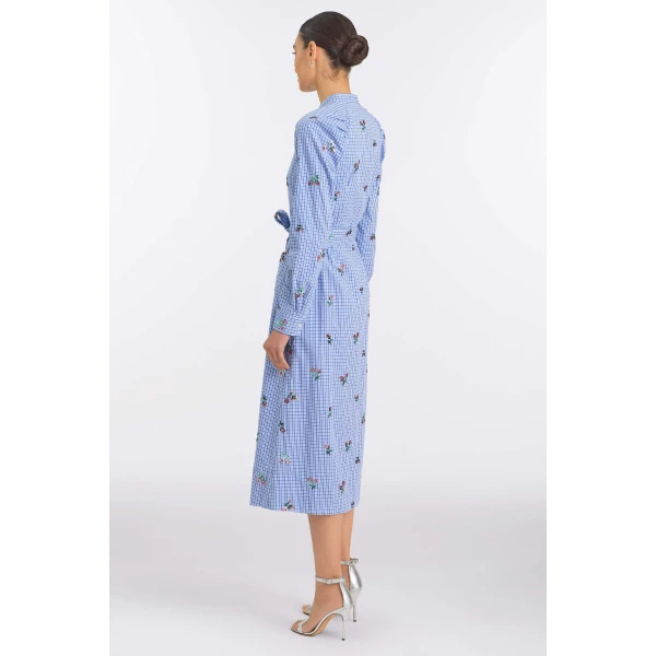 Markarian Gazania Sequin Embroidery Shirt Dress, view 4