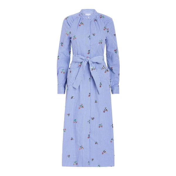 Markarian Gazania Sequin Embroidery Shirt Dress
