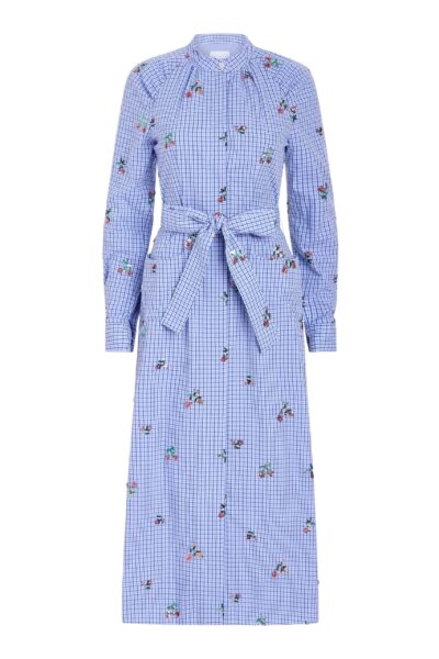 Markarian Gazania Sequin Embroidery Shirt Dress