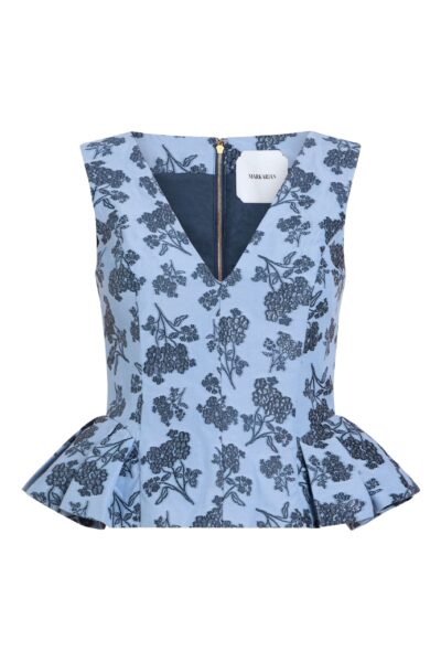 Markarian Jasminium Navy Bouquet Top