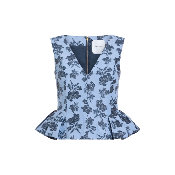 Markarian Jasminium Navy Bouquet Top