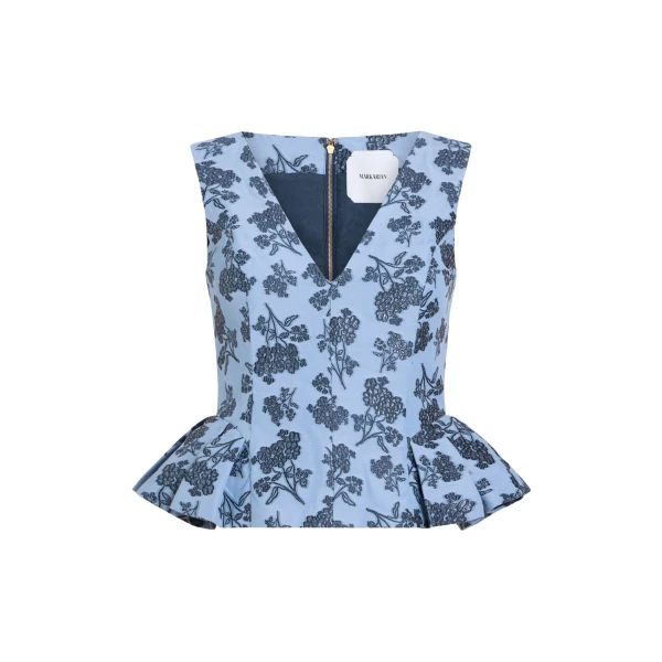 Markarian Jasminium Navy Bouquet Top
