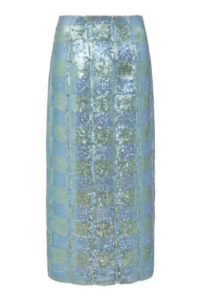 Markarian Lucida Gingham Sequin Skirt