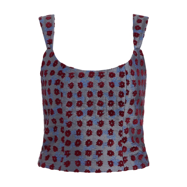 Markarian Maisie Teal Tapestry Top