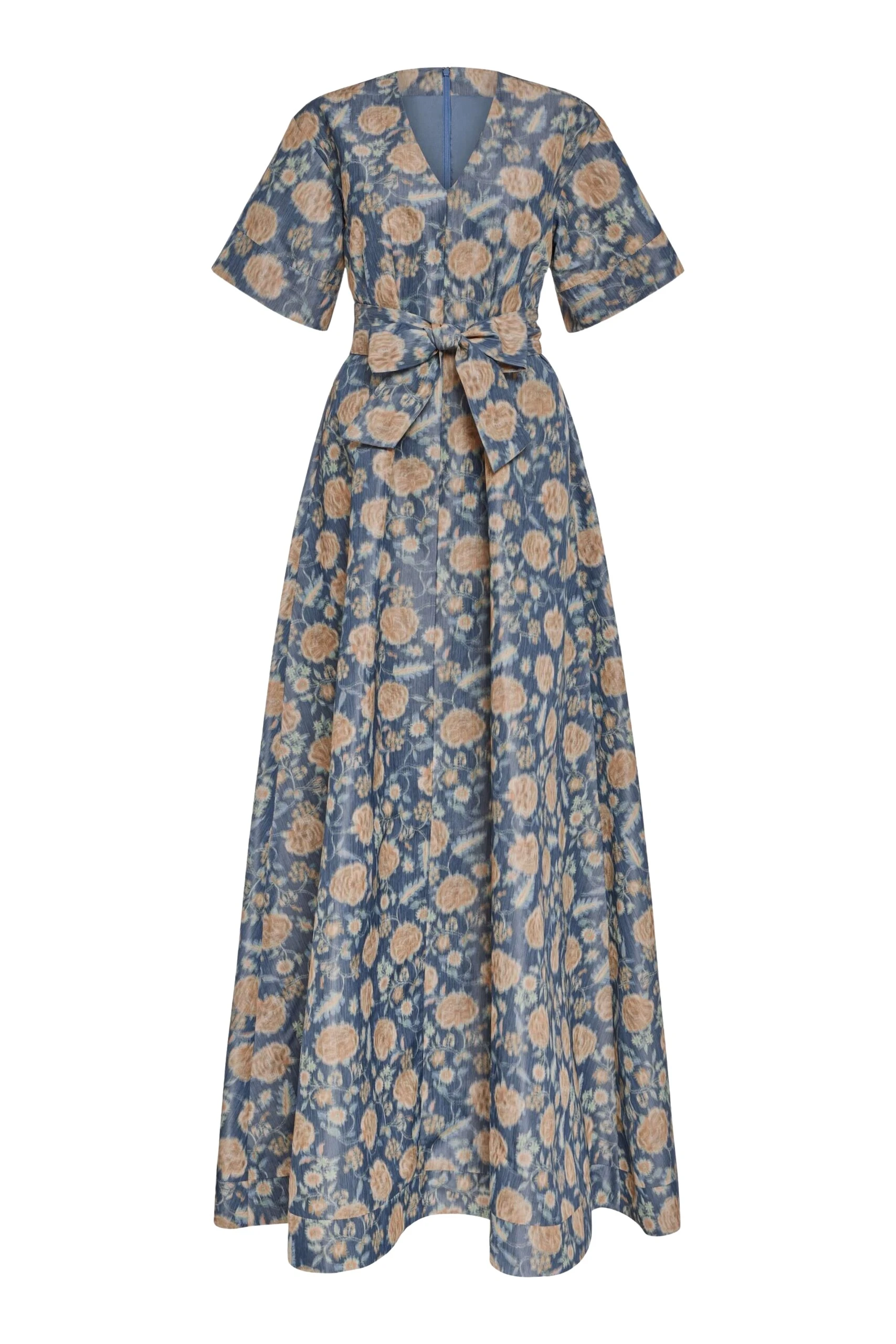 Markarian Margaretta Dusk Marigold Ikat Gown