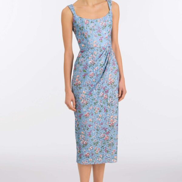 Markarian Marla Lace Wrap Skirt Midi Dress, view 2