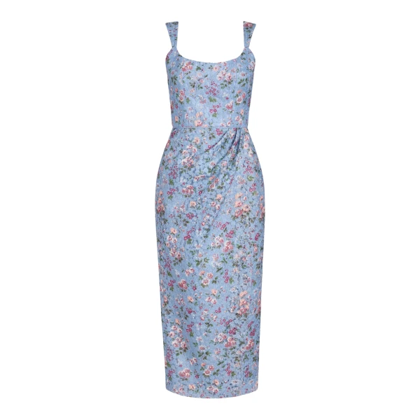 Markarian Marla Lace Wrap Skirt Midi Dress