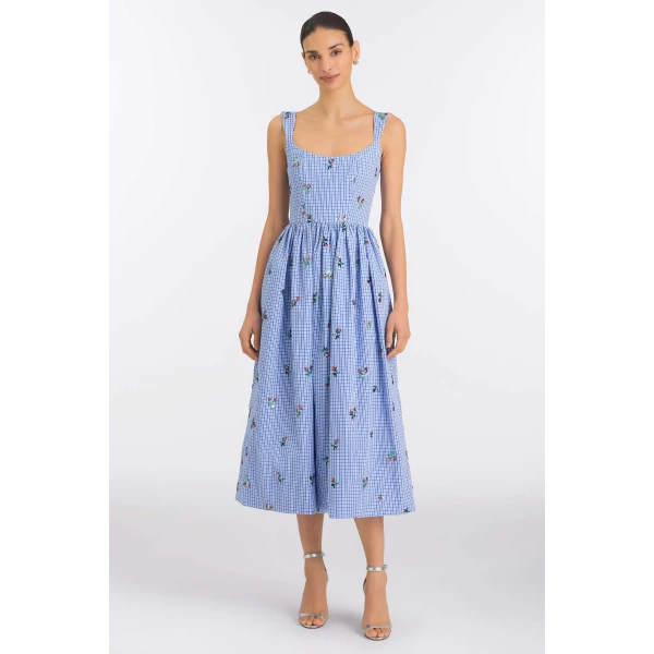 Markarian Nara Sequin Embroidery Midi Dress, view 2