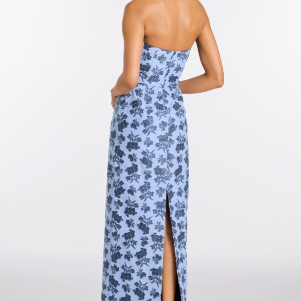 Markarian Rita Navy Bouquet Gown, view 4