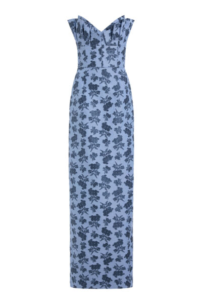Markarian Rita Navy Bouquet Gown
