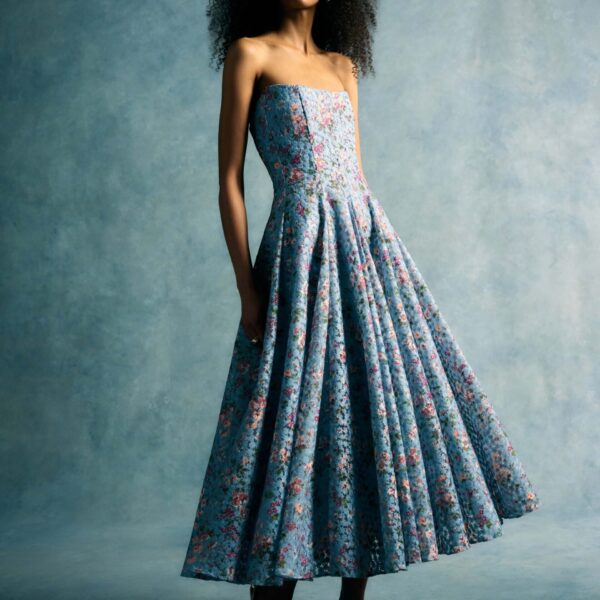 Markarian Rousseau Lace Midi Dress, view 5