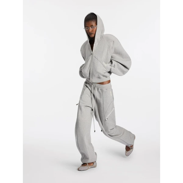 The Attico Melange grey joggers, view 4
