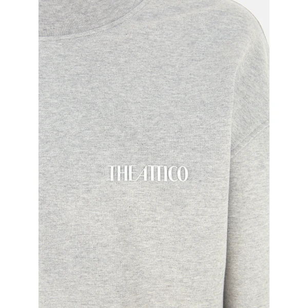 The Attico Melange grey mini dress, view 4