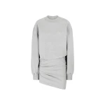 The Attico Melange grey mini dress