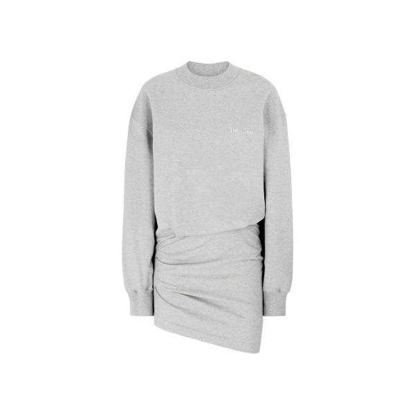 The Attico Melange grey mini dress