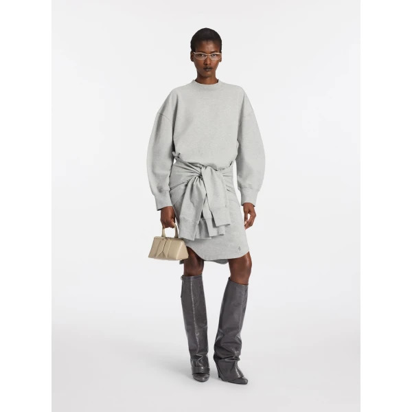 The Attico Melange grey mini skirt, view 2