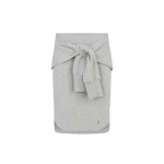 The Attico Melange grey mini skirt