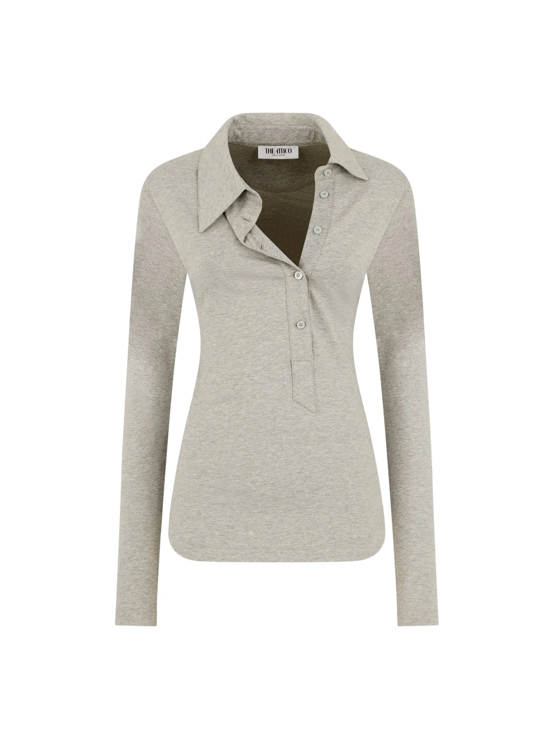 The Attico Melange grey top