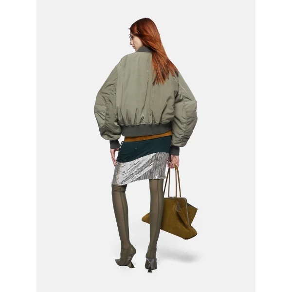 The Attico Military green bomber Jacket, view 3