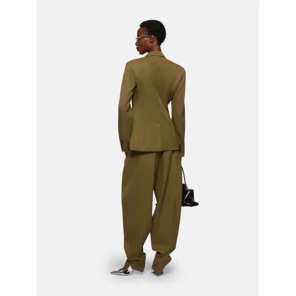 The Attico Military green jacket, view 3