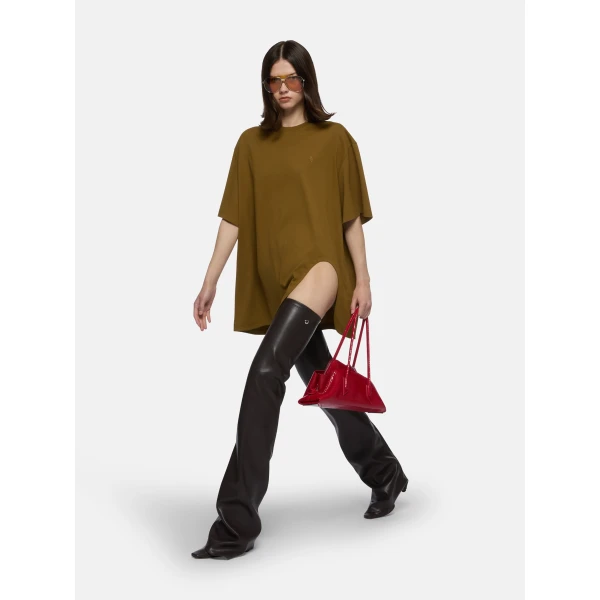 The Attico Military green t-shirt Top, view 4