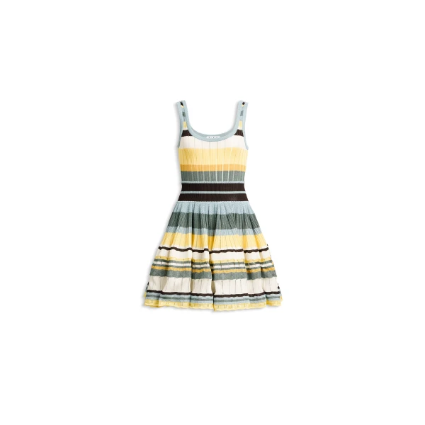 Alaïa Multicolor Crinoline Dress - ALAÏA Dresses - Laser Cut Luxury - Shop at Luxury Shoes 