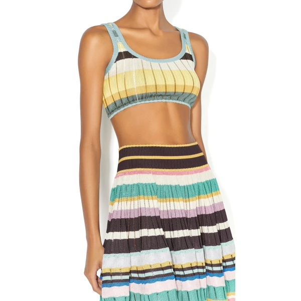 Alaïa Multicolor Crinoline Skirt - ALAÏA Skirts - Laser Cut Luxury - Shop at Luxury Shoes 