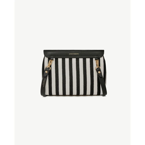 Strathberry Casual Stylist in Striped Canvas, view 4