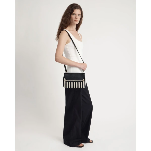 Strathberry Casual Stylist in Striped Canvas, view 8