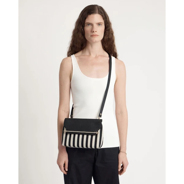 Strathberry Casual Stylist in Striped Canvas, view 9
