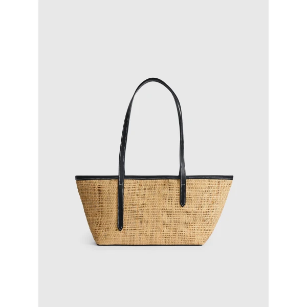 ATP Atelier Gaiba in Natural and Black Mini Tote Bag, view 3