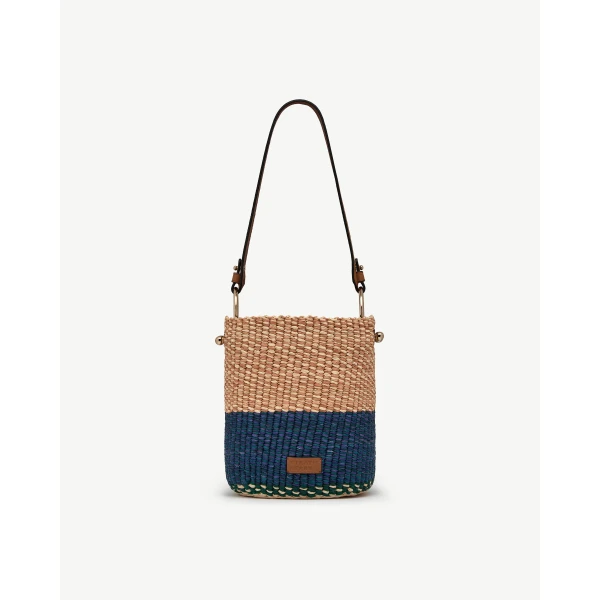 Strathberry Lana Bucket in AAKS Palm Raffia, view 2